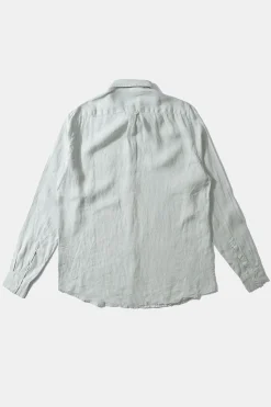 Outlet Linen Shirt Plain Sage Men Shirts
