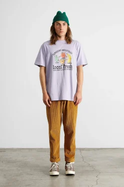 New Local Fresh Plain Purple Men T-Shirts
