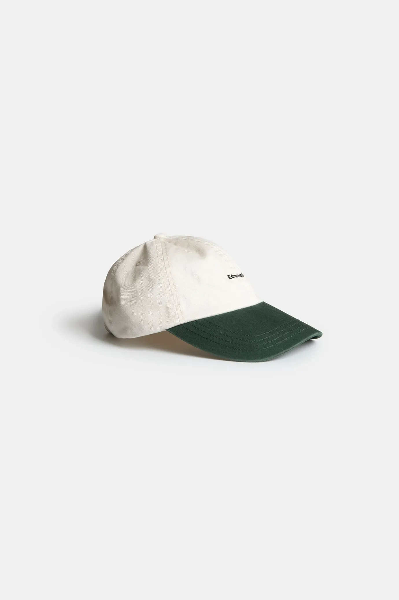 Outlet Logo Bicolor Cap Plain Beige Men Accessories