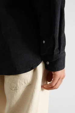 Best Sale Microcord Shirt Plain Navy Men Shirts