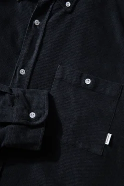 Best Sale Microcord Shirt Plain Navy Men Shirts