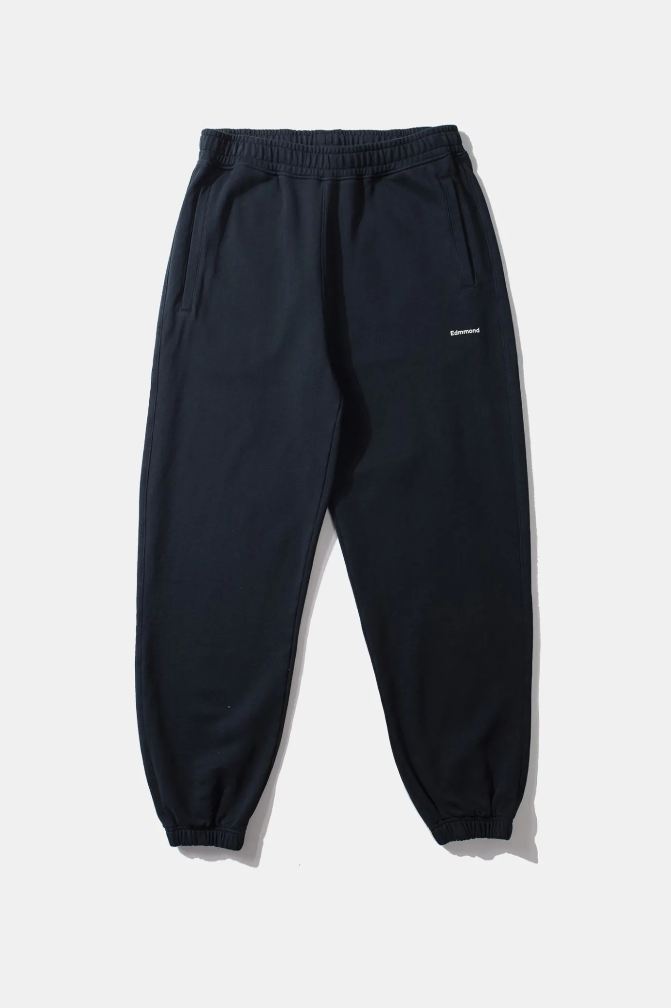 New Mini Logo Pants Plain Navy Men Trousers