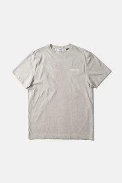 Best Sale Mini Logo Plain Grey Melange Men T-Shirts