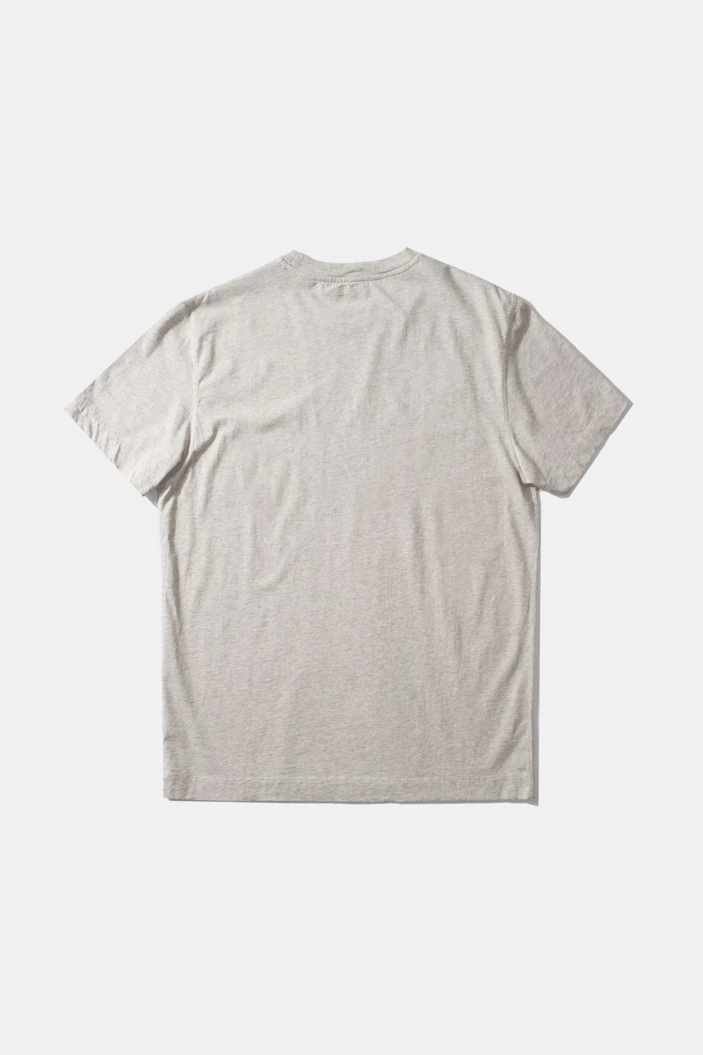 Best Sale Mini Logo Plain Grey Melange Men T-Shirts