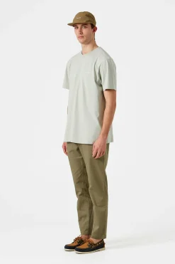 Flash Sale Mini Logo Plain Sage Green Men T-Shirts