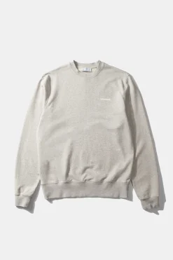 Hot Mini Logo Sw Plain Light Grey Men Sweatshirts