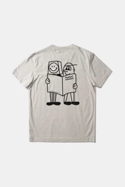 Fashion Moore Plain Grey Melange Men T-Shirts