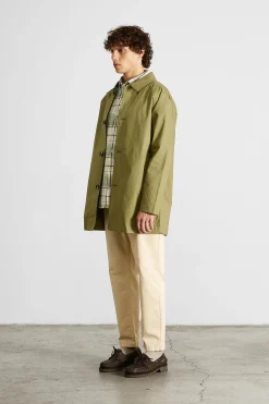 Store Morning Coat Plain Olive Men Outerwear