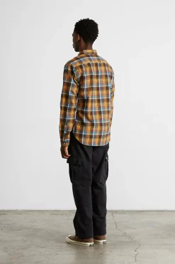 Clearance Mulber Shirt Plain Mustard Men Shirts