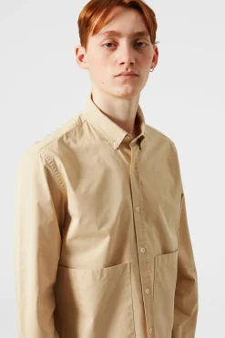 Online Muse Shirt Plain Tan Men Shirts