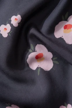 Hot Orchid Short Sleeve Plain Navy Men Shirts
