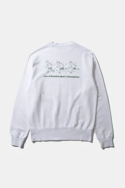New Out Of Routine Plain White Men Sweatshirts