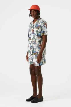 Fashion Paradise Short Sleeve Plain White Men Shirts