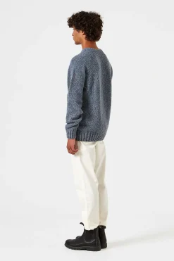 Cheap Paris Sweater Plain Steel Men Knitwear