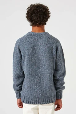 Cheap Paris Sweater Plain Steel Men Knitwear