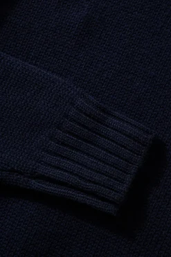 Best Sale Paris Turtle Neck Plain Navy Men Knitwear
