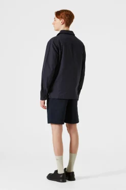 Store Pocket Jacket Plain Navy Men Outerwear