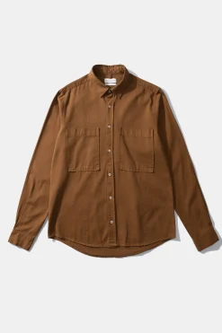 Cheap Pocket Shirt Plain Brown Men Shirts
