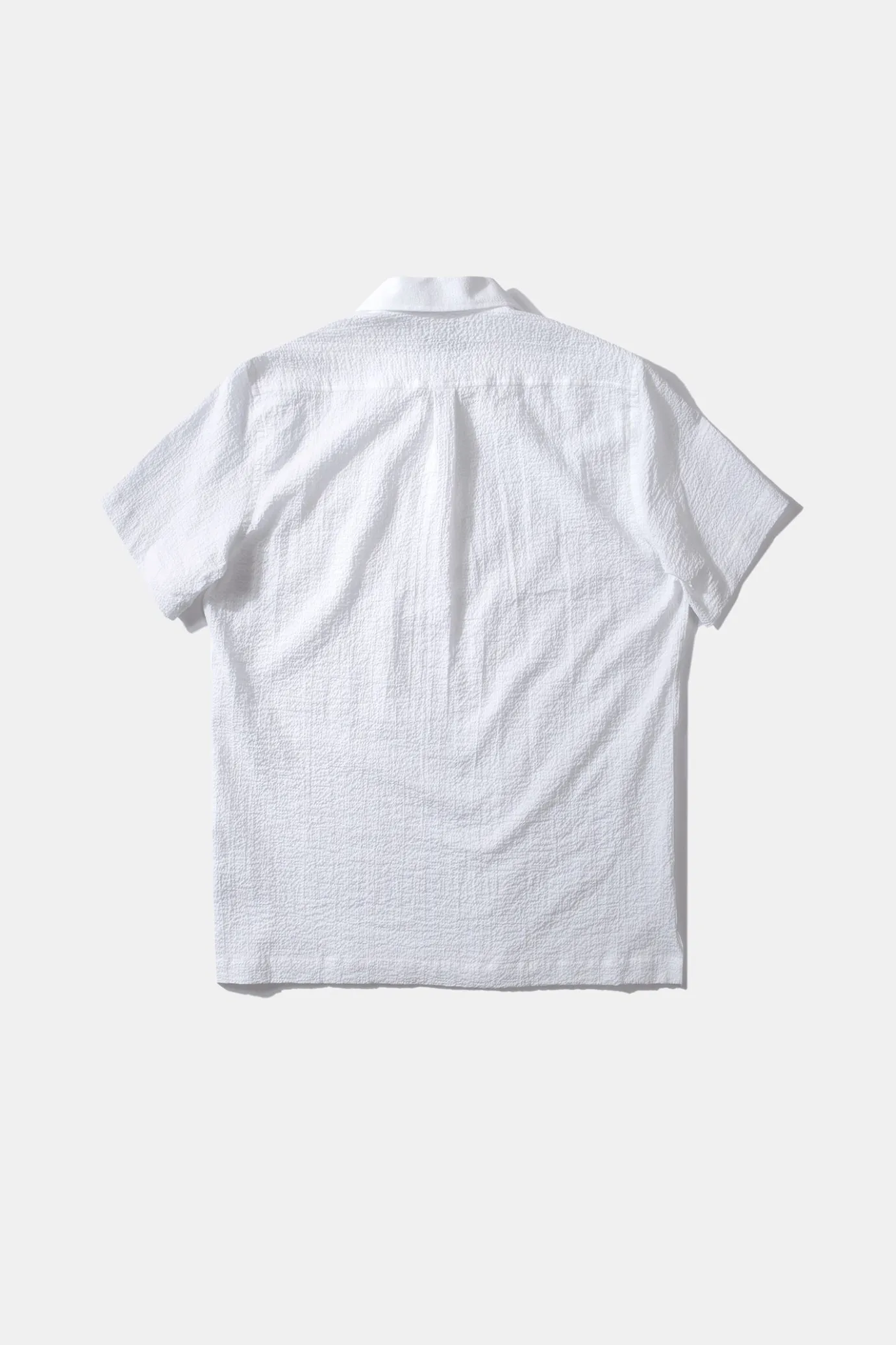 Store Polo Shirt Seersucker Plain White Men Shirts