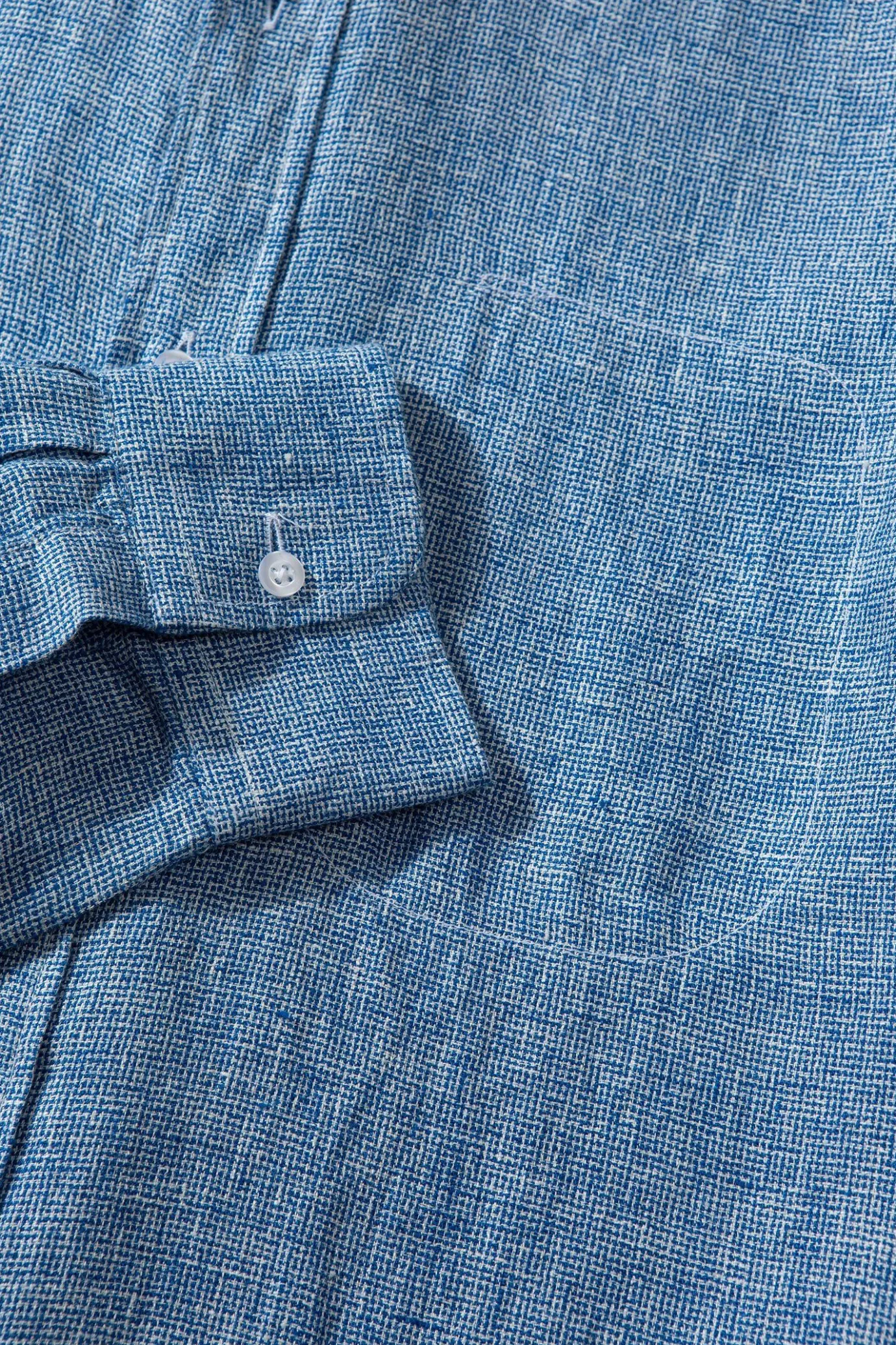 Outlet Port Shirt Plain Blue Men Shirts