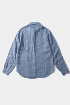 Outlet Port Shirt Plain Blue Men Shirts