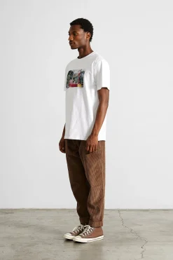 New Raffel Plain White Men T-Shirts