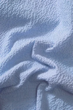 Shop Seersucker Shirt Plain Light Blue Men Shirts