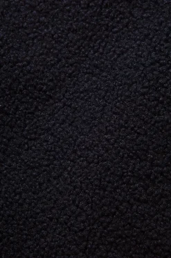 Outlet Shearling Vest Plain Navy Men Outerwear