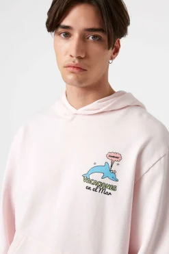 New Shelly Hoodie Pink Men Sweatshirts
