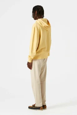 Shop Shelly Hoodie Plain Light Yellow Men Sweatshirts