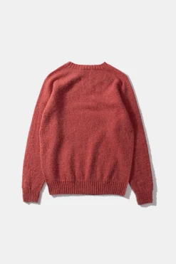 Store Shetland Sweater Plain Salmon Men Knitwear
