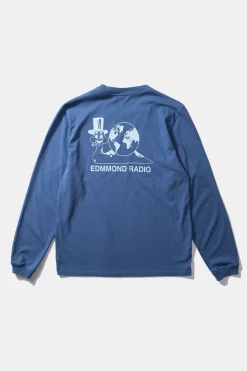 Cheap Slow Rhytms Ls Plain Blue Men T-Shirts