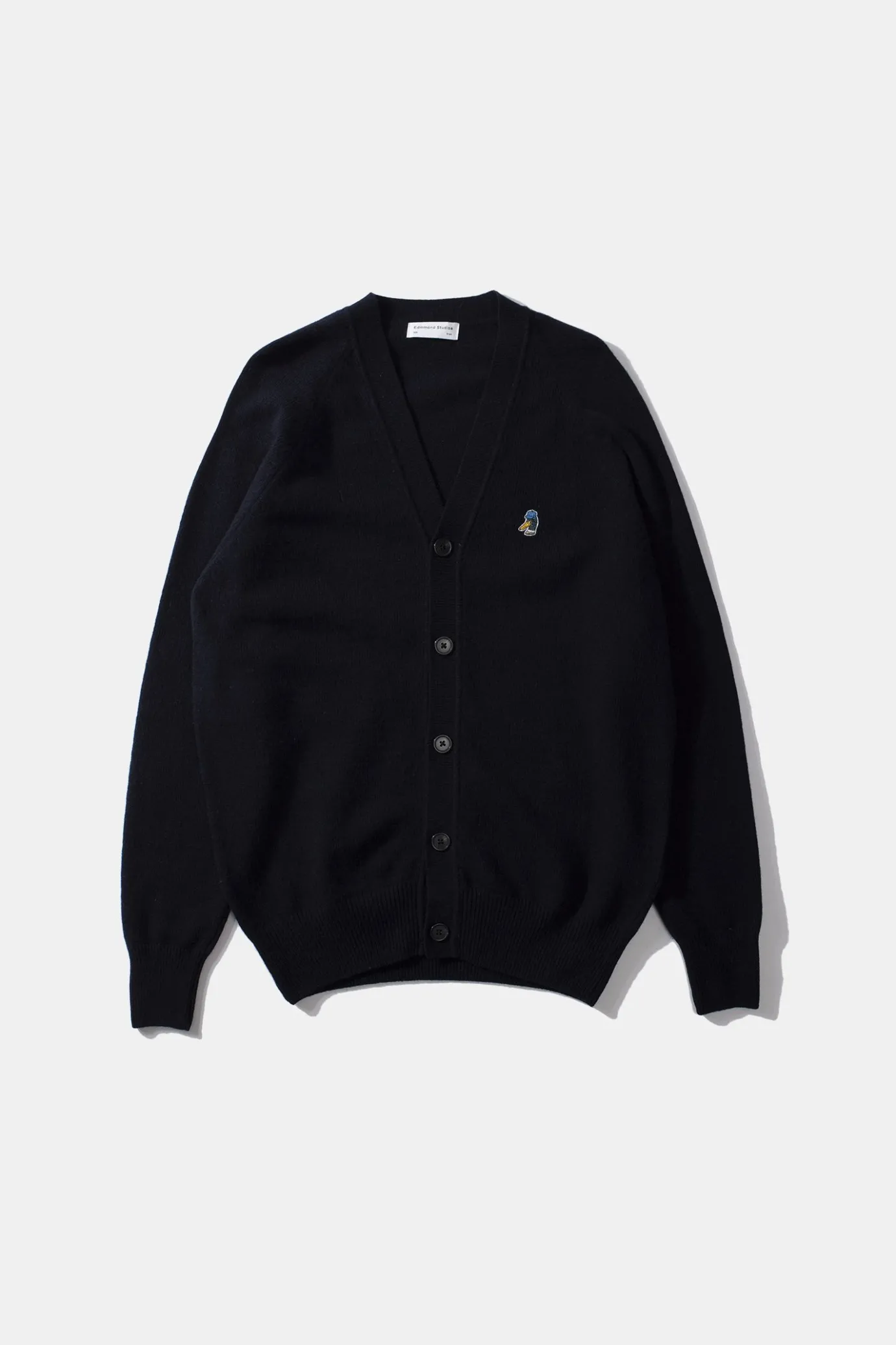 Fashion Special Duck Cardigan Plain Navy Men Knitwear