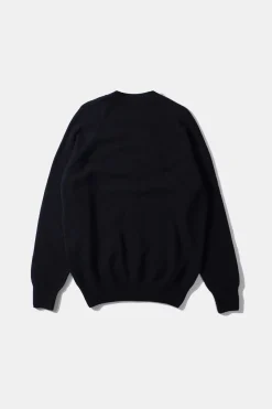 Fashion Special Duck Cardigan Plain Navy Men Knitwear