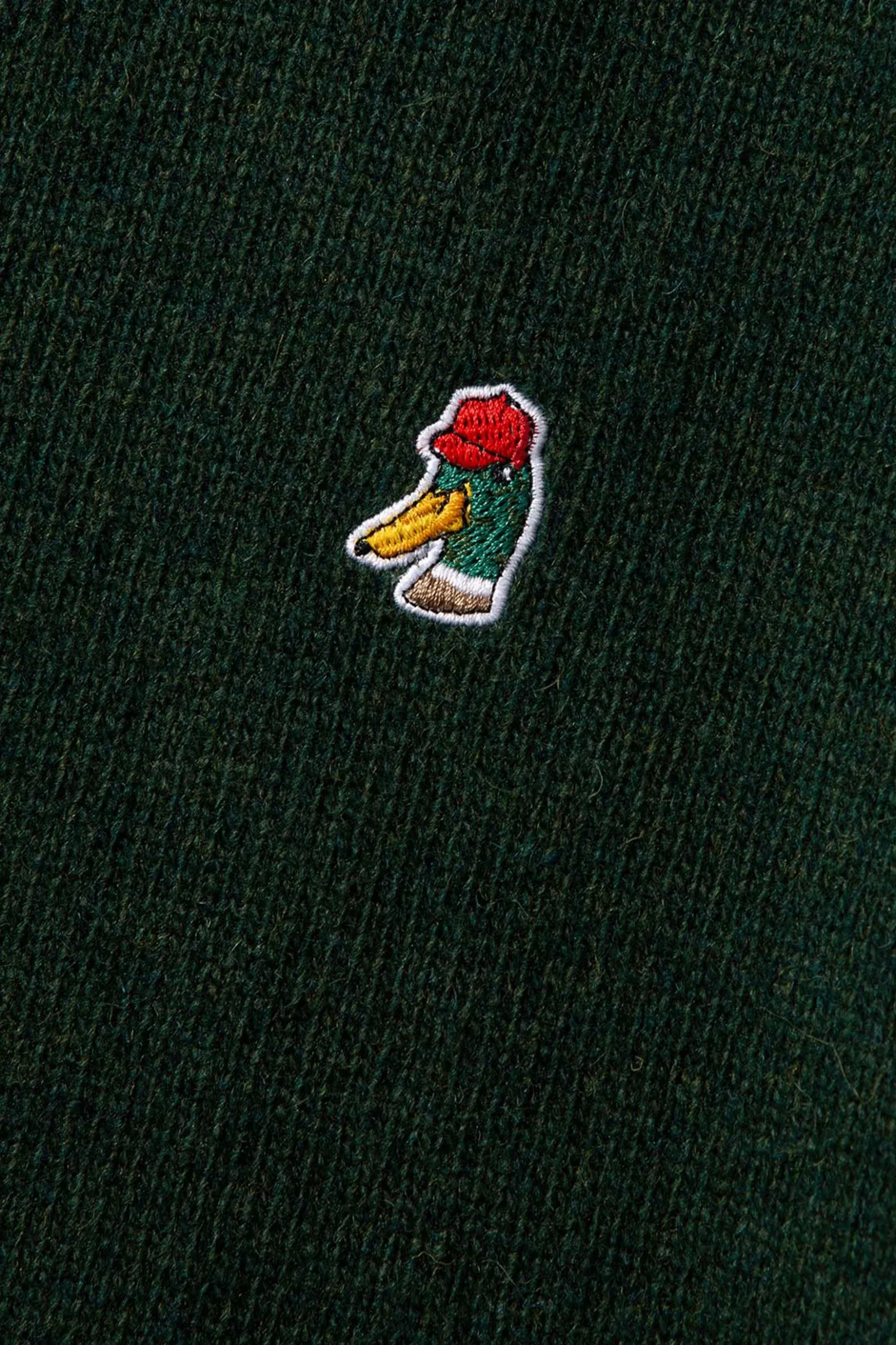 Online Special Duck Plain Dk Green Men Knitwear