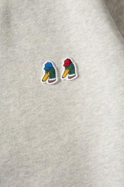 Shop Special Duck Plain Light Grey Men Sweatshirts