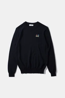 Fashion Special Duck Sweater Plain Navy Men Knitwear