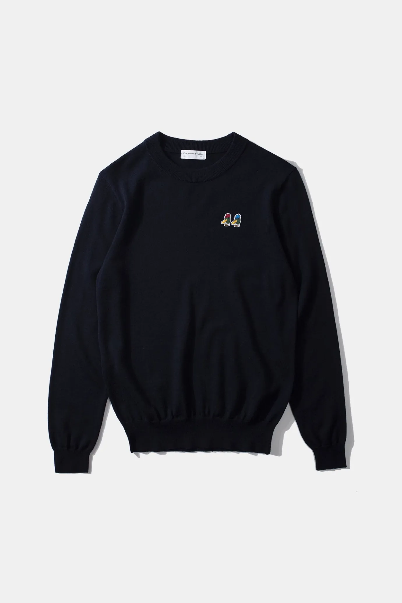 Fashion Special Duck Sweater Plain Navy Men Knitwear