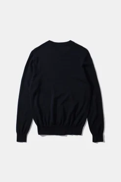 Fashion Special Duck Sweater Plain Navy Men Knitwear