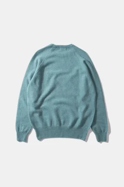 Online Special Duck Sweater Plain Turquoise Men Knitwear