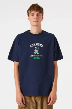 Hot Sporting Goods Plain Navy Men T-Shirts