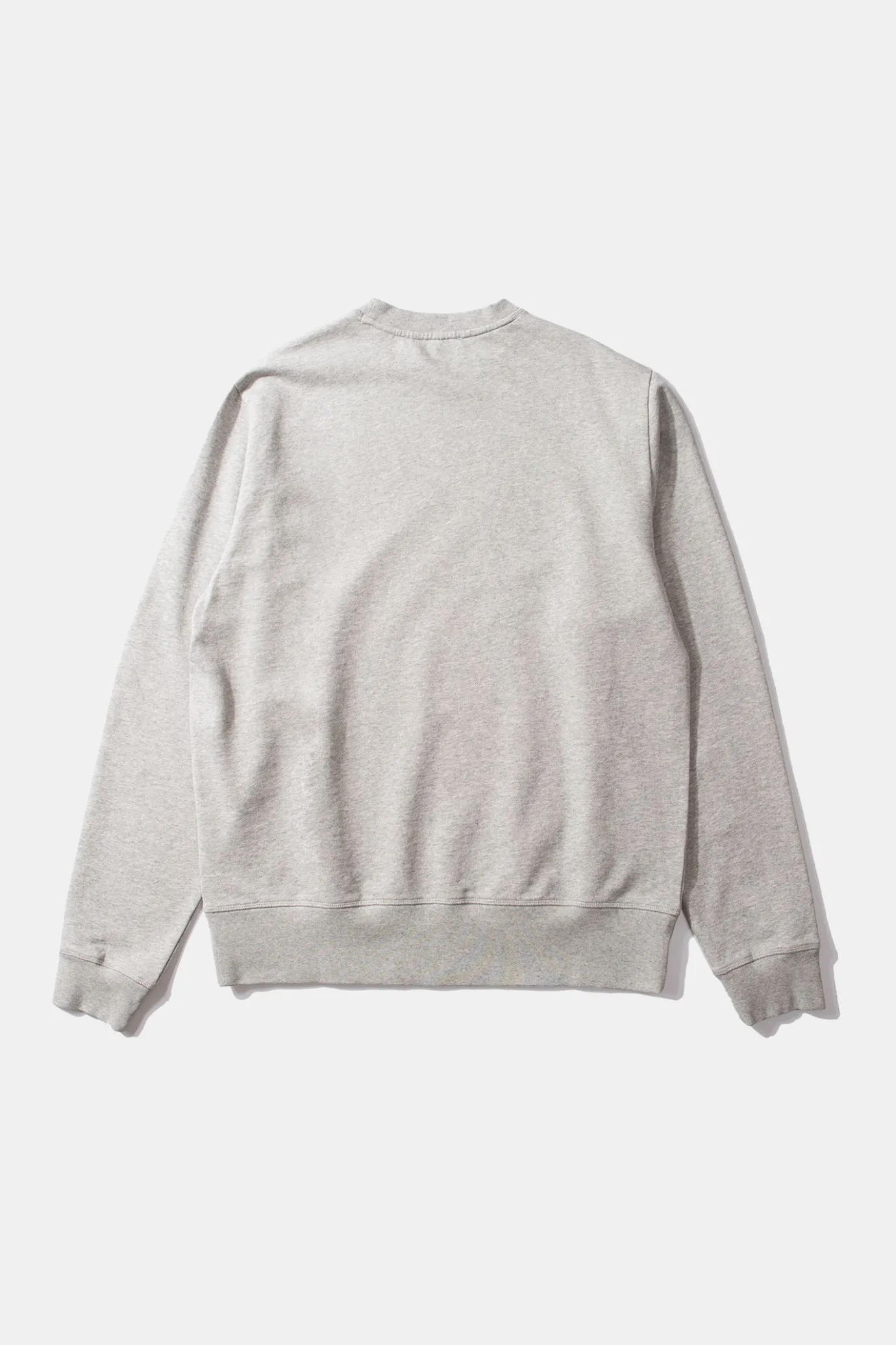 Outlet Stamp Plain Grey Melange Men Sweatshirts