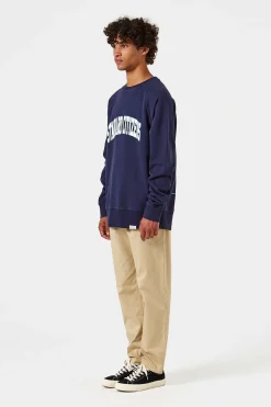 Hot Standard Plain Navy Men Sweatshirts
