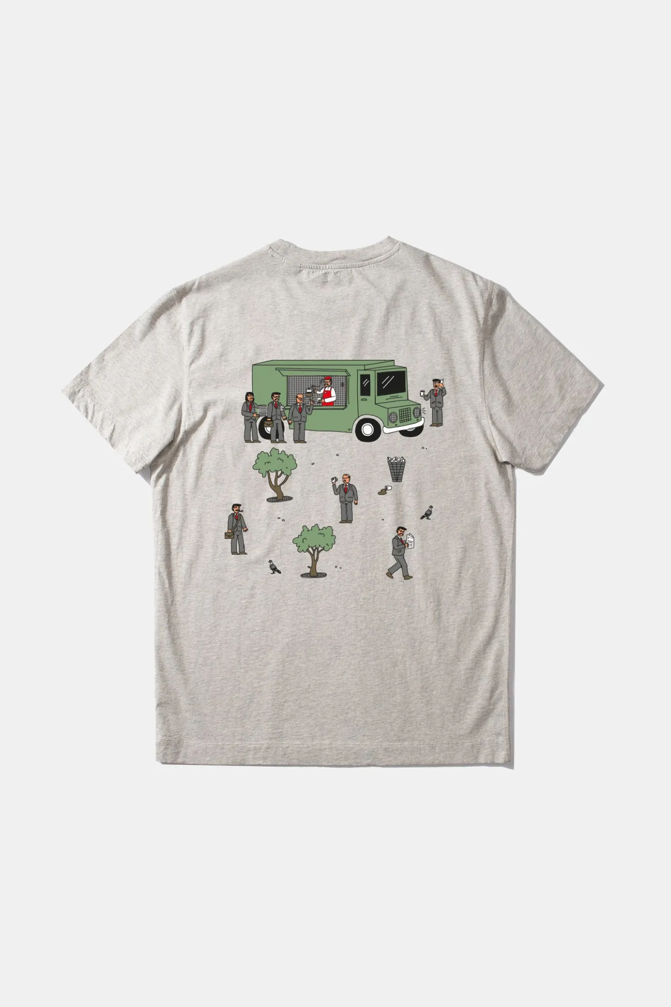 Fashion Stock Market Plain Grey Men T-Shirts