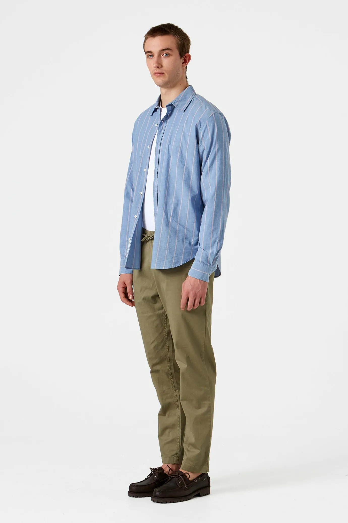 Cheap Striped Blue Red Shirt Plain Blue Men Shirts