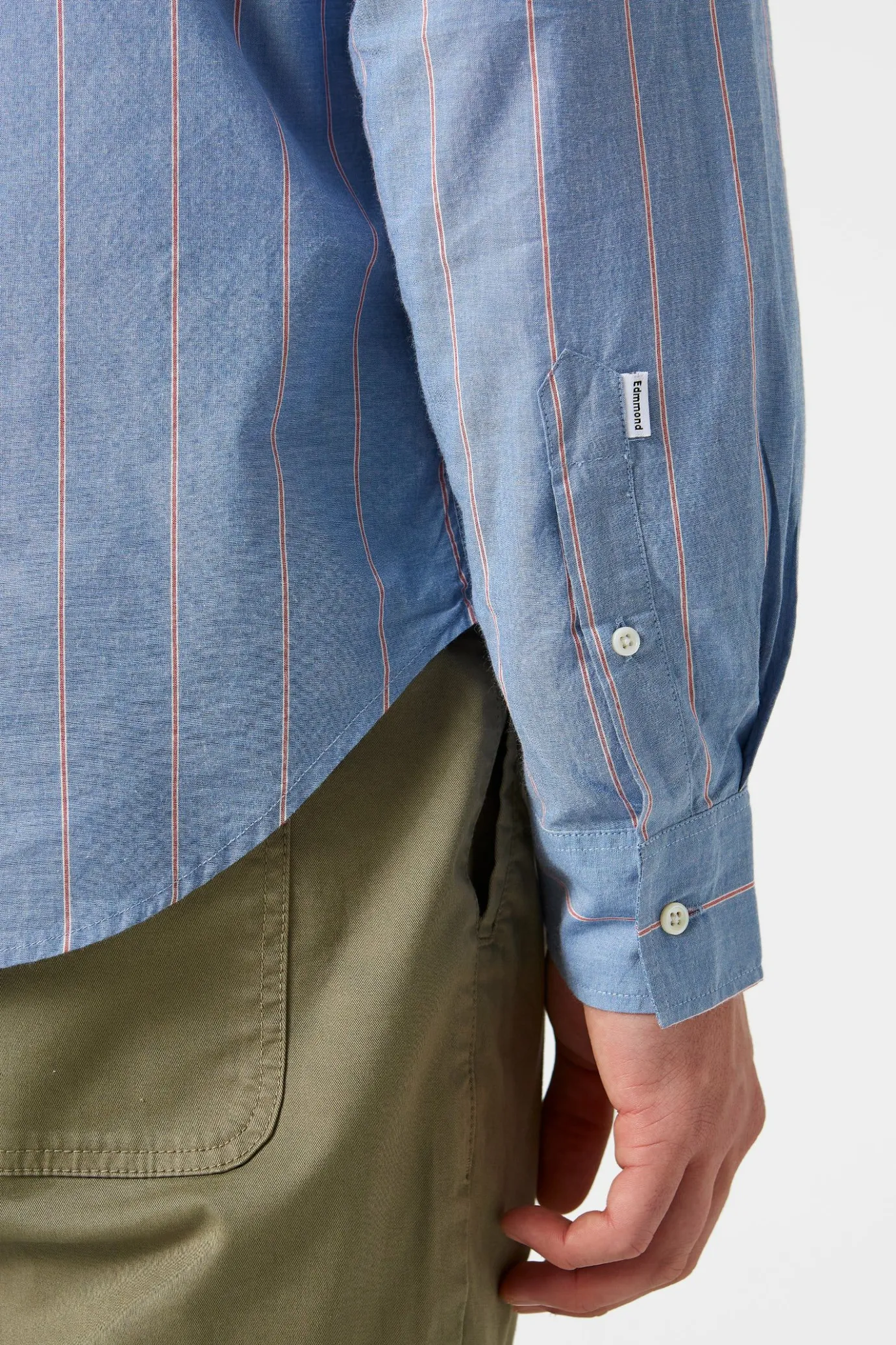 Cheap Striped Blue Red Shirt Plain Blue Men Shirts