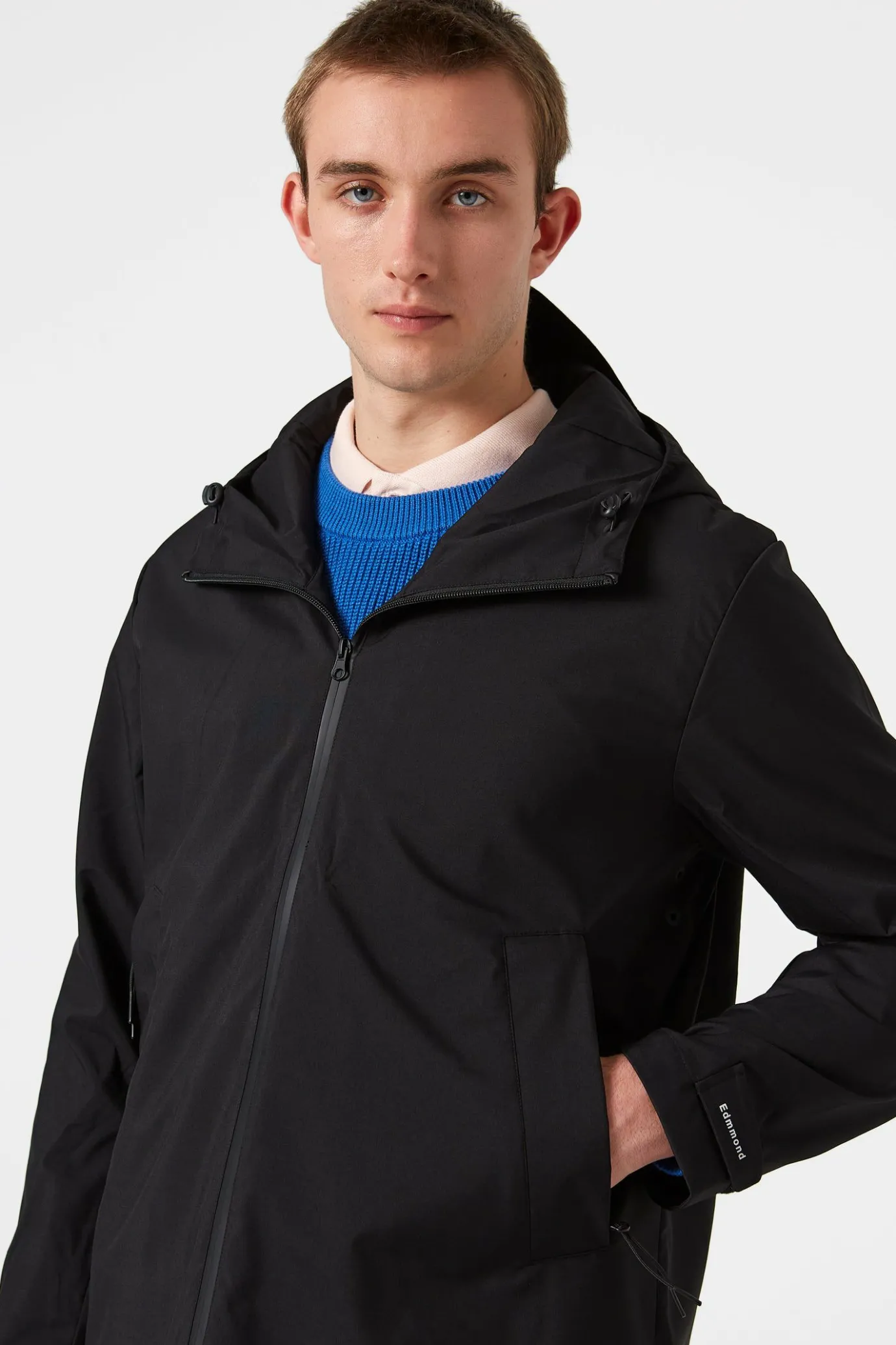 New Survey Jacket Plain Black Men Outerwear
