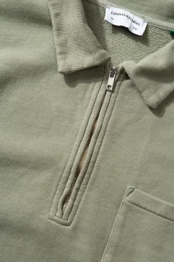 Cheap Temple Sw Plain Olive Men Sweatshirts