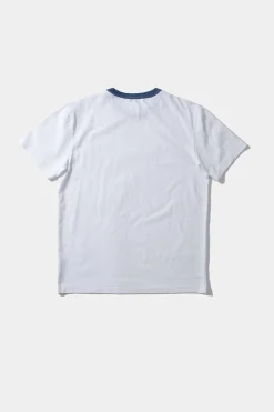 New Terry Color Rib Plain Off White Men T-Shirts