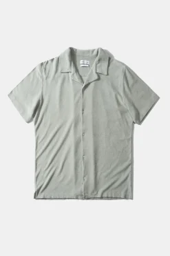 Cheap Terry Shirt Plain Sage Men Shirts